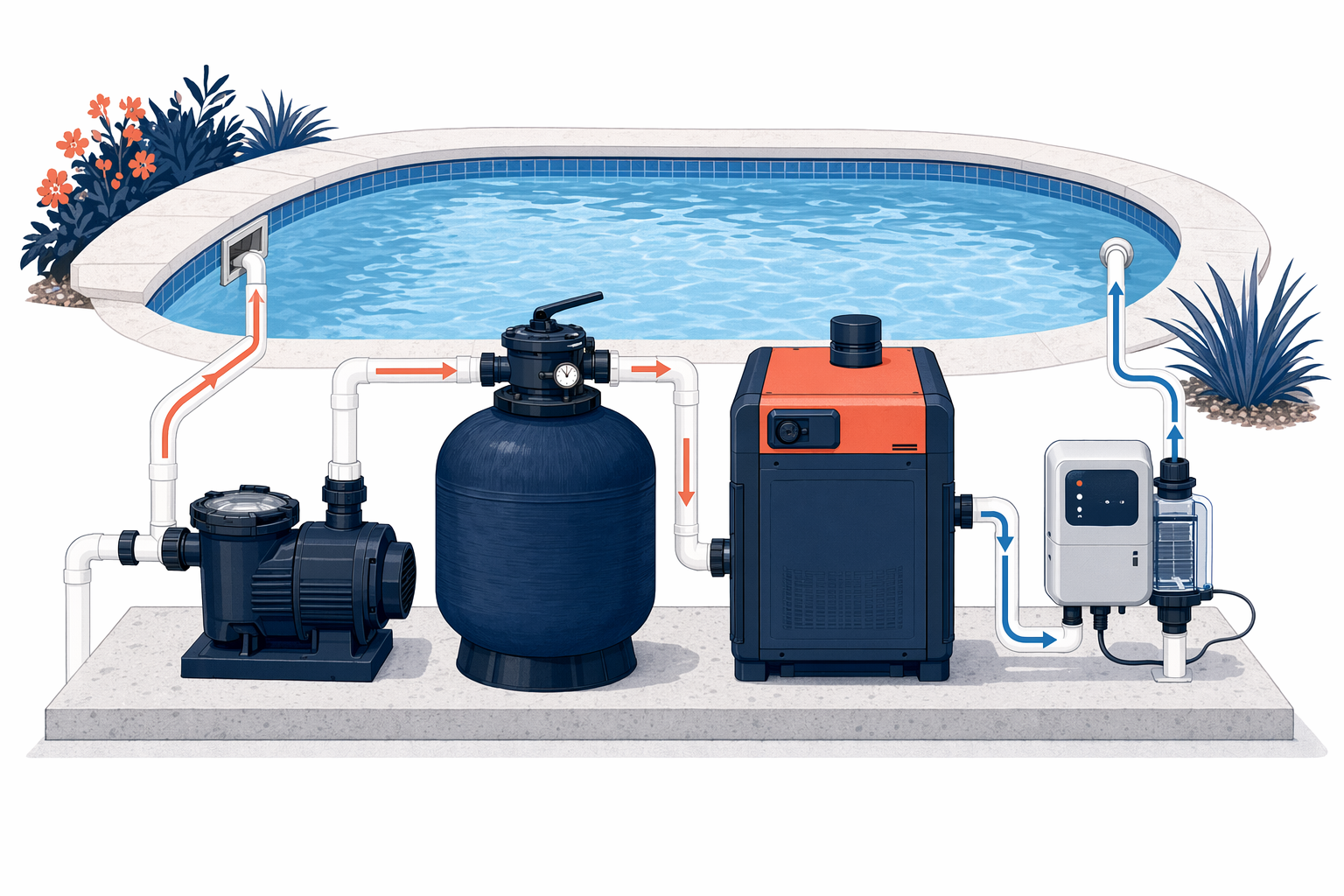 Illustration for Pool equipment explained