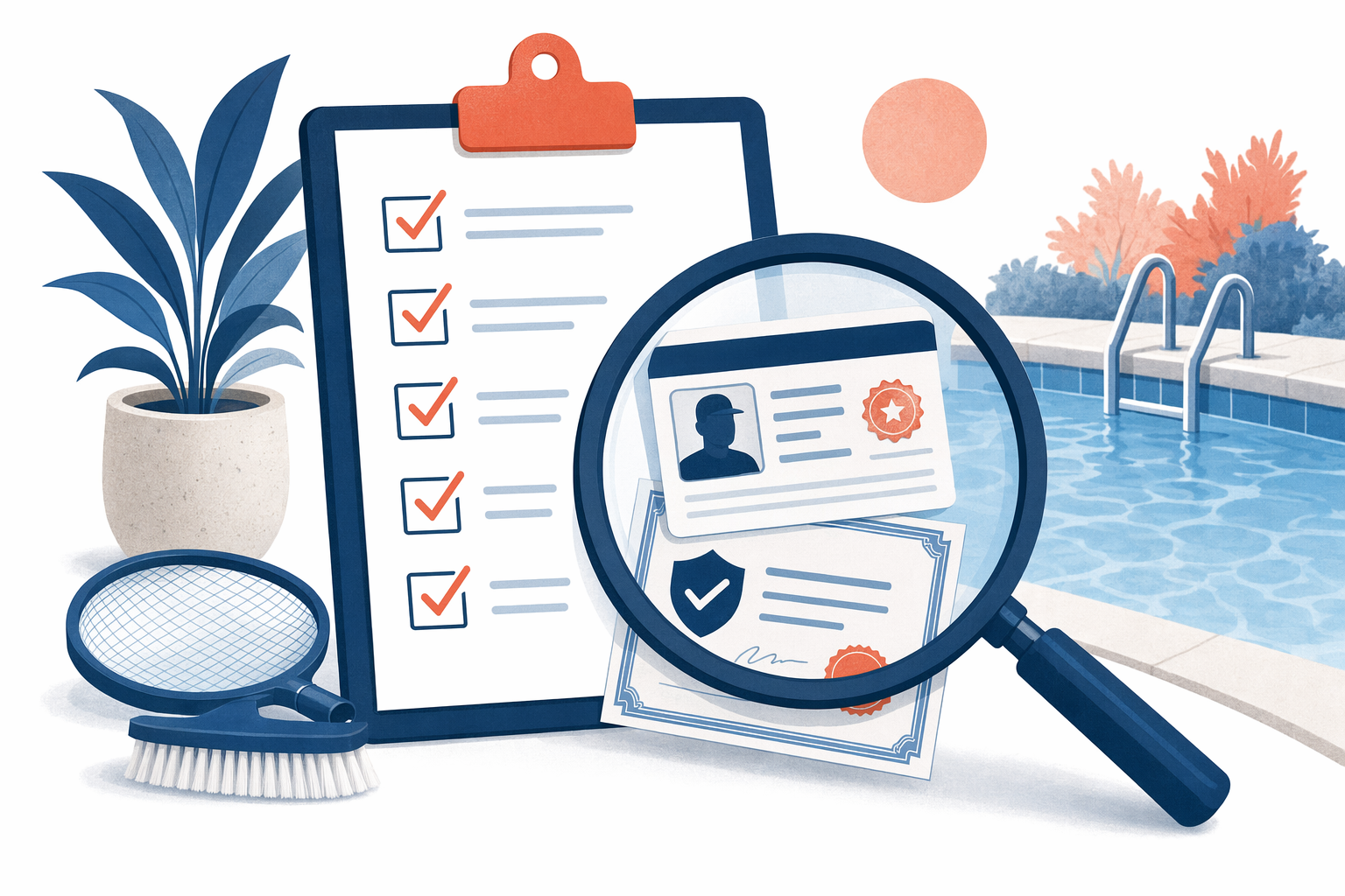 Illustration for How to vet a pool service company